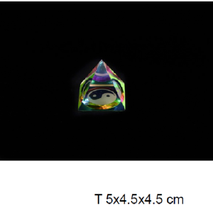 ENFEITE CRISTAL PIRAMIDE- PEQUENO