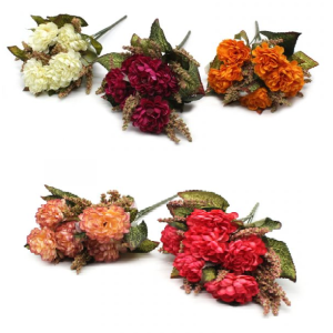 FLOR CRISANTEMO COM 6 GALHOS