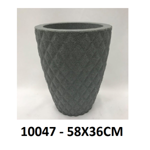 VASO ROTOMOLDADO COLUNA LAPIDADO GR.