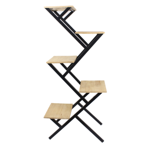 PRATELEIRA METAL MADEIRA ENTRELACADA