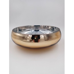 VASO DE VIDRO V-9004 TERRARIO CROMADO