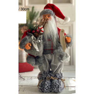 PAPAI NOEL AB231 CINZA 30CM