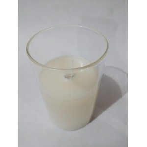 VELA CINTIL CV831 VIDRO TRANSPARENTE 7,5X12,5CM