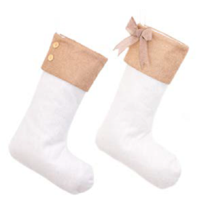 MEIA NATALINA NTD10079 MARFIM LAÇO