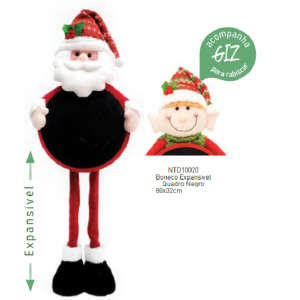 BONECO NATALINO QUADRO NEGRO EXPANSIVEL