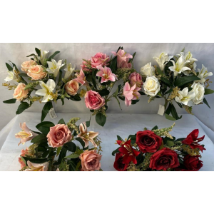 ROSA COM LIRIO 4 ROSA+5 LIRIOS