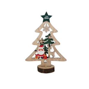 ENFEITE NATALINO NATM03 MADEIRA ÁRVORE NOEL