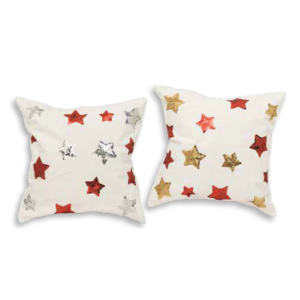 CAPA DE ALMOFADA NTG20202 PAETE ESTRELAS