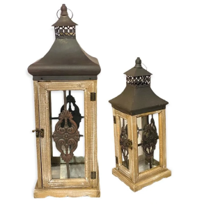 LANTERNA HL1039 C/2 PÇS MARRON