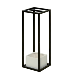 CUBO METAL 6774 P/PENDURAR C/VASO 21X21X50CM