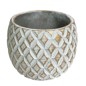 VASO CIMENTO VG-0012G REDONDO DECORATIVO