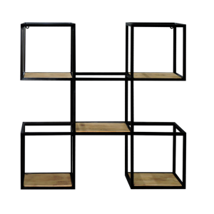 PRATELEIRA PAREDE  COBOGO FERRO/MADEIRA