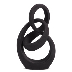 ESCULTURA POLIRRESINA 17524 ENTRELACADA