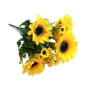 GIRASSOL 10 GALHOS MB0002 FOLHINHA EUCALIPTO