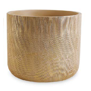 CACHEPOT CIMENTO 10853G NUDE DOURADO GR.