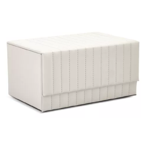 CAIXA DE MDF OFF WHITE  REVESTIDA EM PU