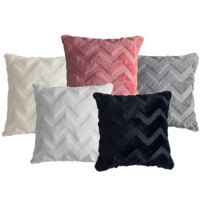 CAPA PARA ALMOFADA ZIG ZAG AVELUDADA
