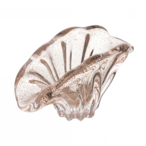 PORTA GUARDANAPO ITALY DOURADO  DE VIDRO