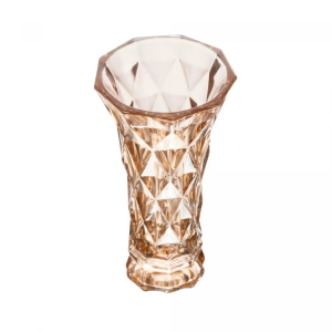 VASO DE VIDRO DIAMOND 220590 ÂMBAR METALIZADO