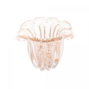 VASO DE VIDRO   ITALY ÂMBAR