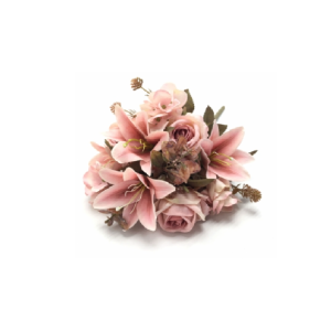 BUQUE COM LIRIOS,ROSAS E HORTENCIAS OUTONADAS C/12