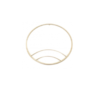 ARGOLA EM METAL  DOURADA