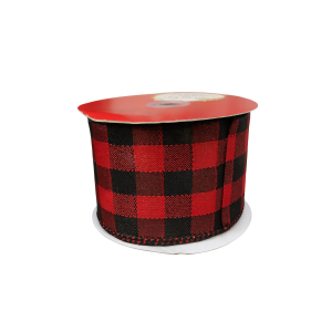 FITA NATALINA XADRES VERMELHO E PRETO