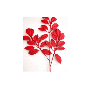 HASTE NATALINA FOLHAS COM GLITER