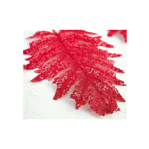 HASTE DE FOLHA NATALINA C/GLITER