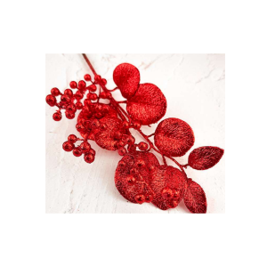 HASTE NATALINA FOLHAS C/BOLINHAS